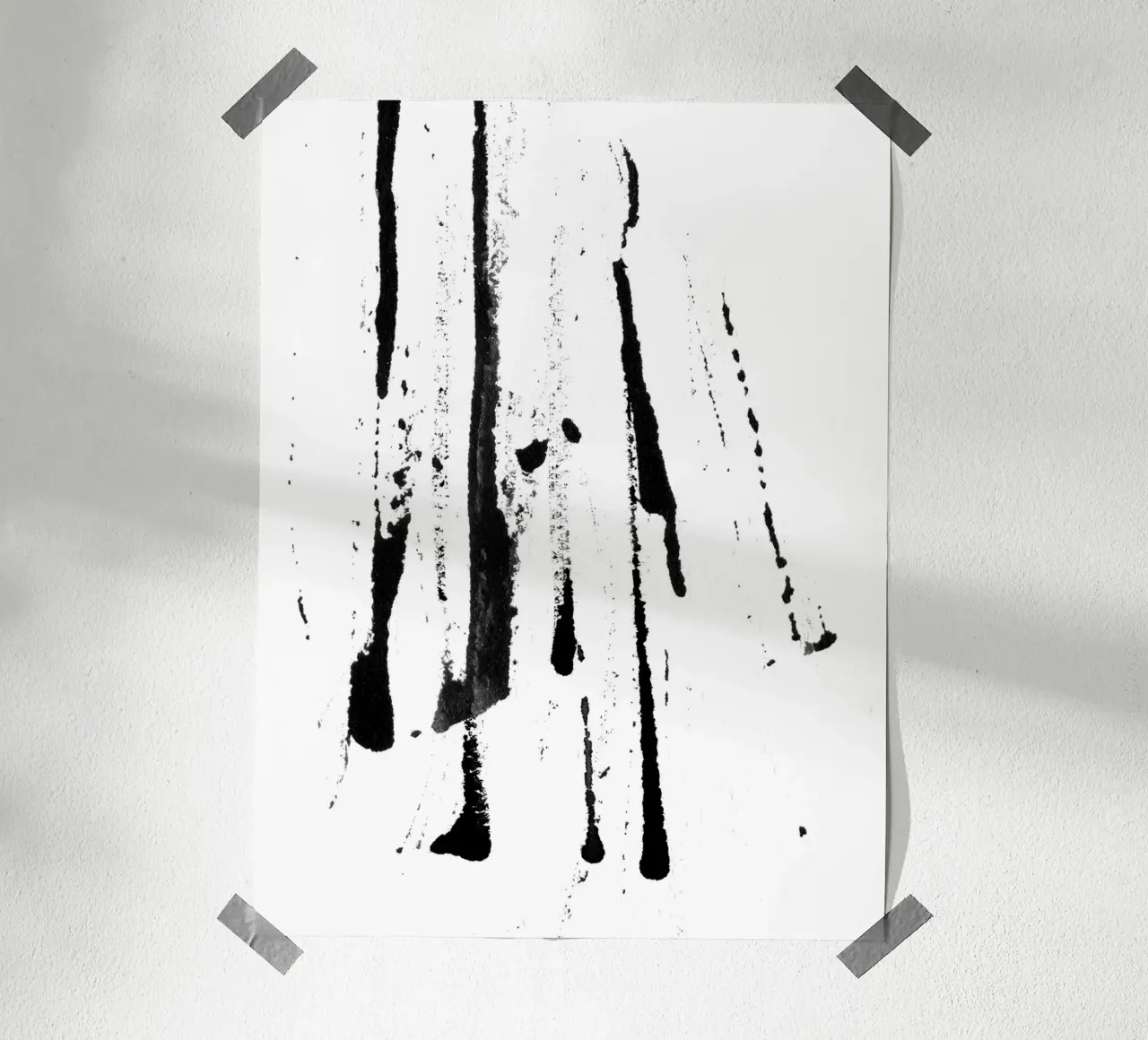 Strokes 1B | Minimal Ink Abstract carta hahnemühle da sabidussi