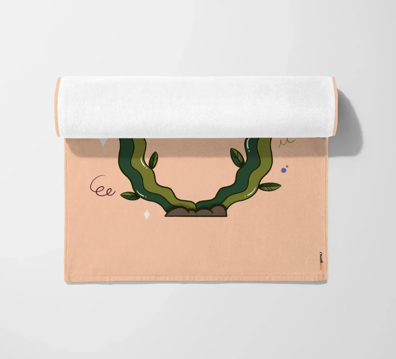 Flower U beach towel by Rafa Gomes