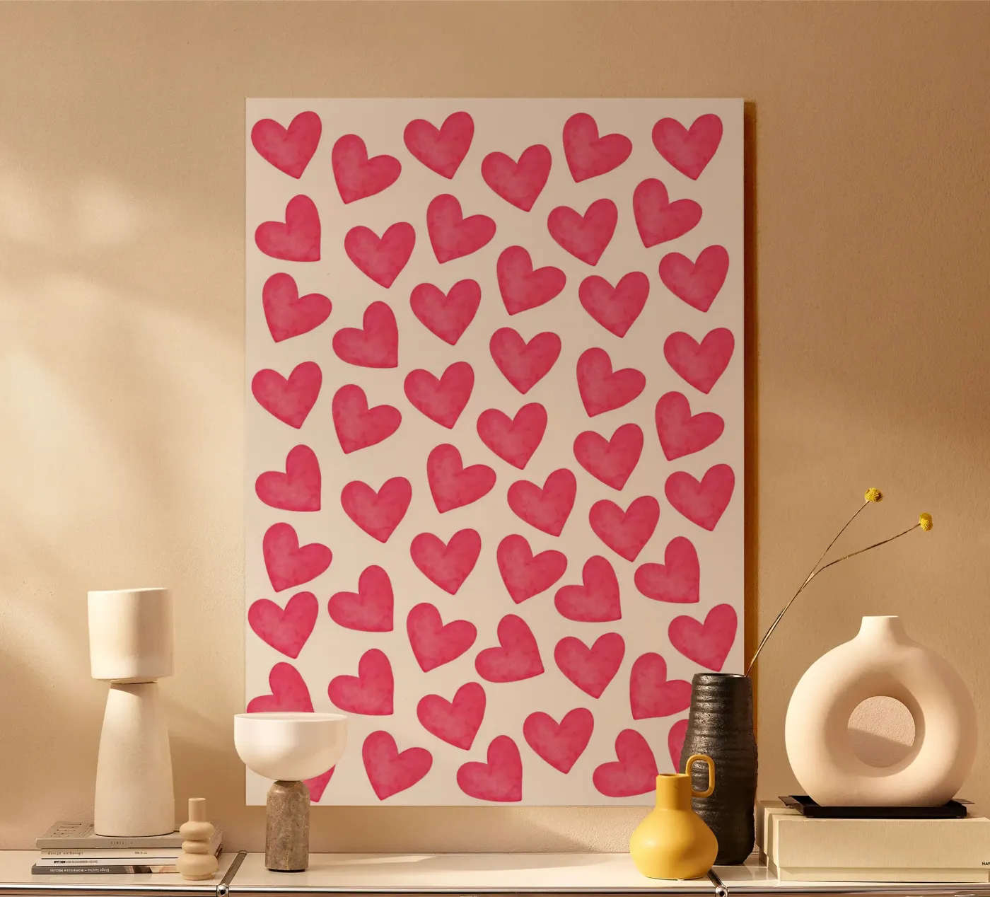 Hearts pattern plexiglass da Happypatterns