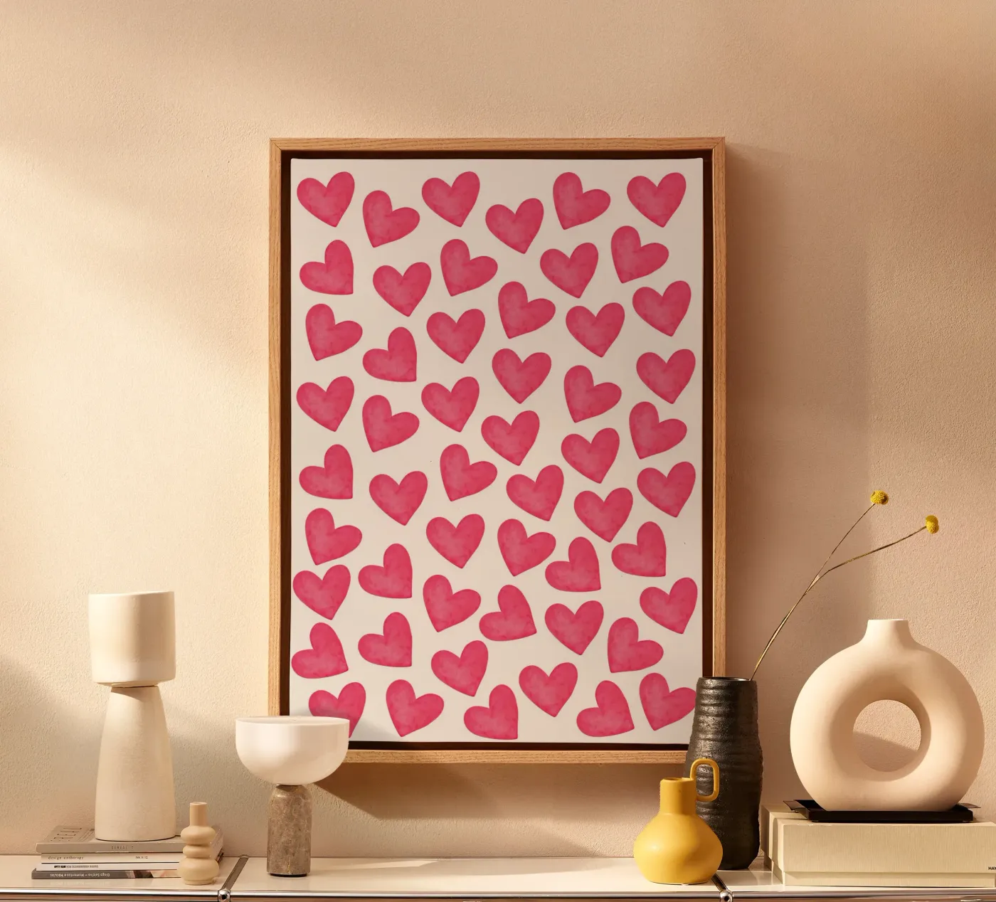 Hearts pattern tela da Happypatterns