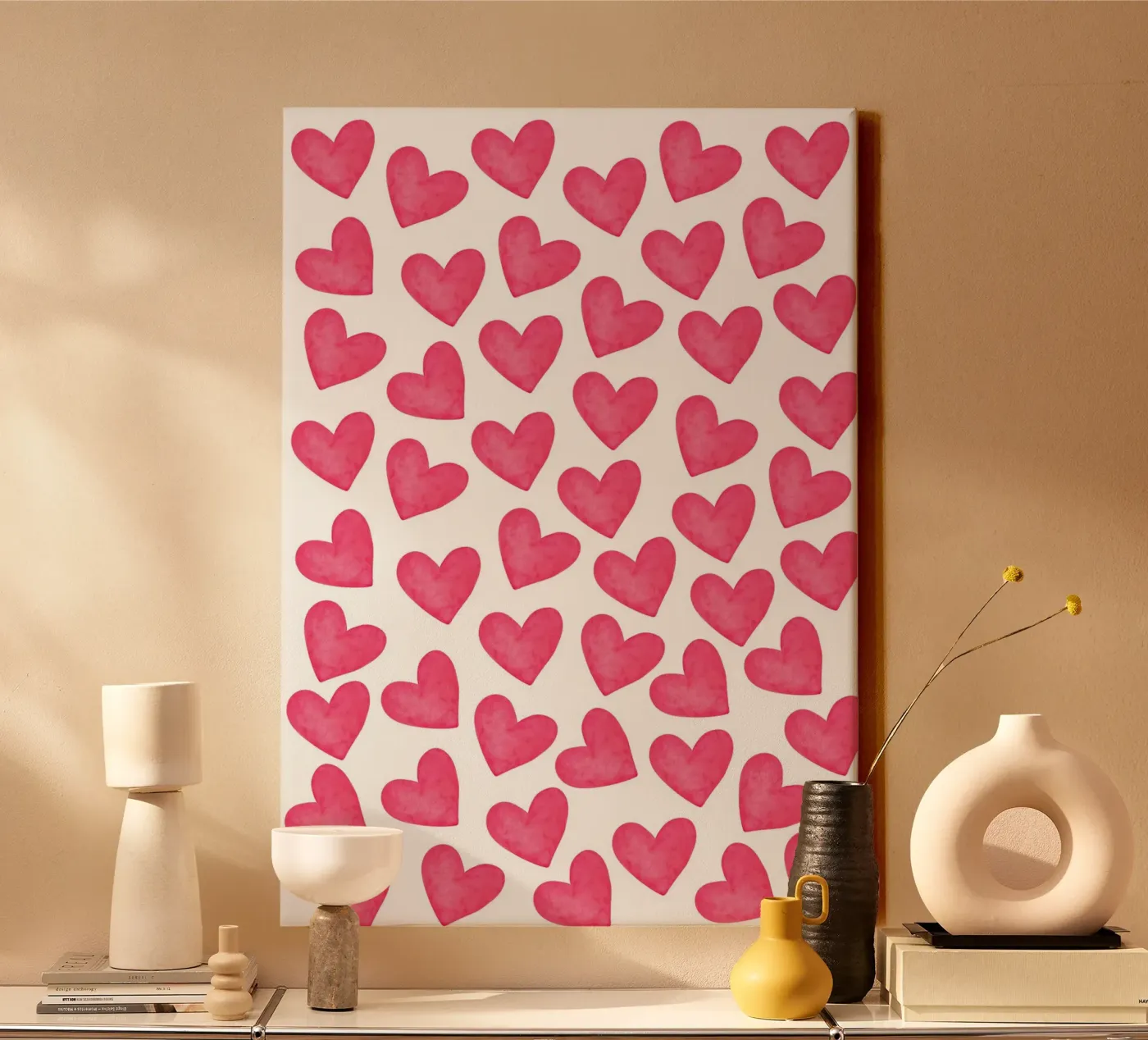 Hearts pattern tela da Happypatterns