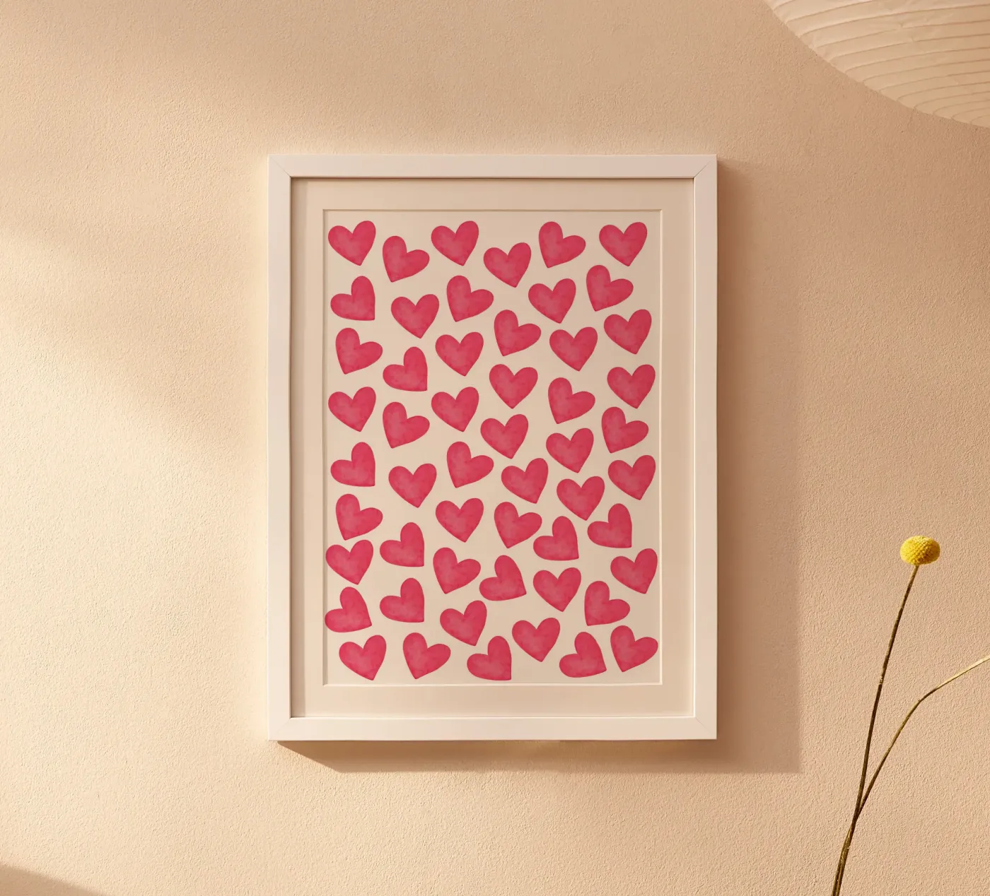 Hearts pattern poster by Happypatterns