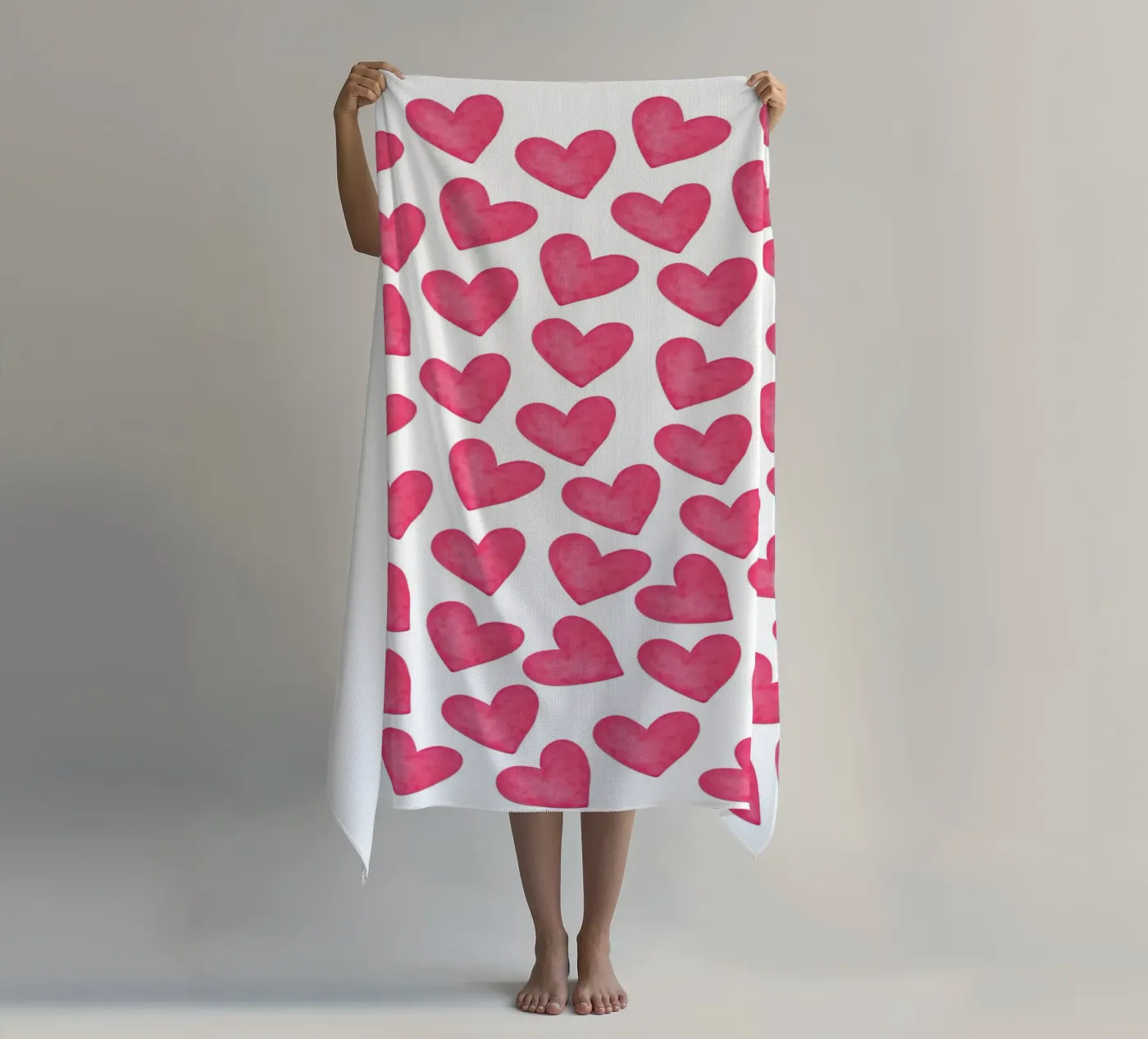 Hearts pattern telo mare da Happypatterns