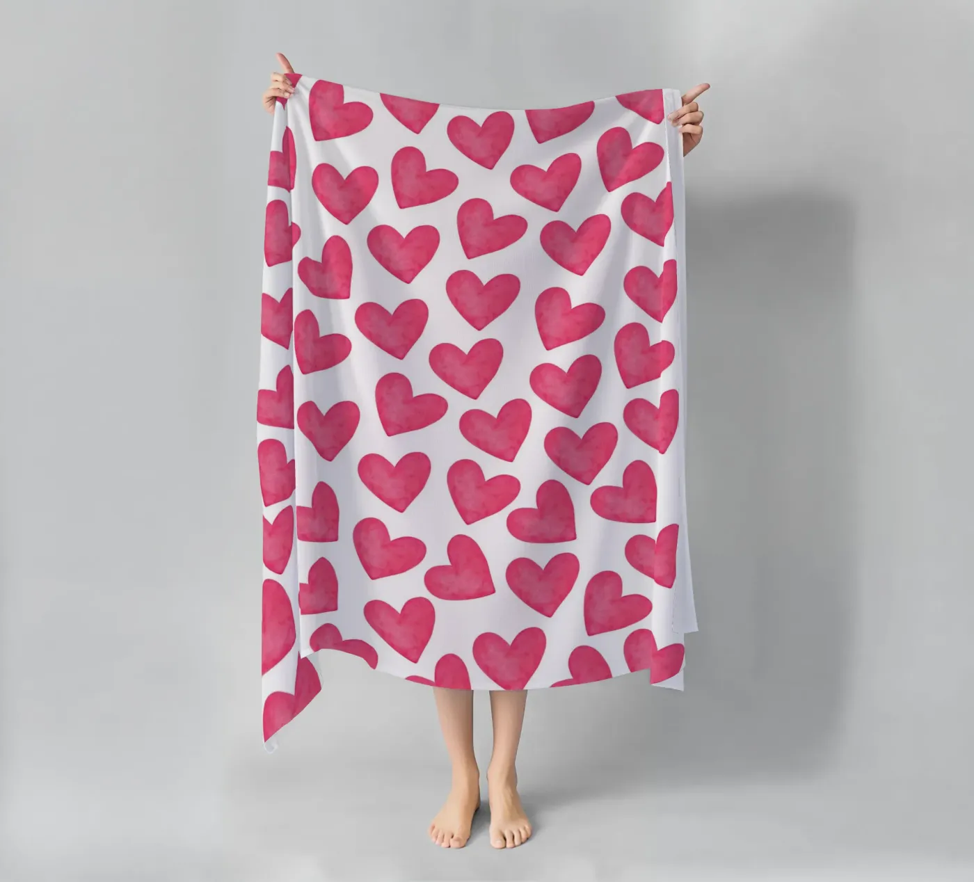 Hearts pattern telo mare da Happypatterns