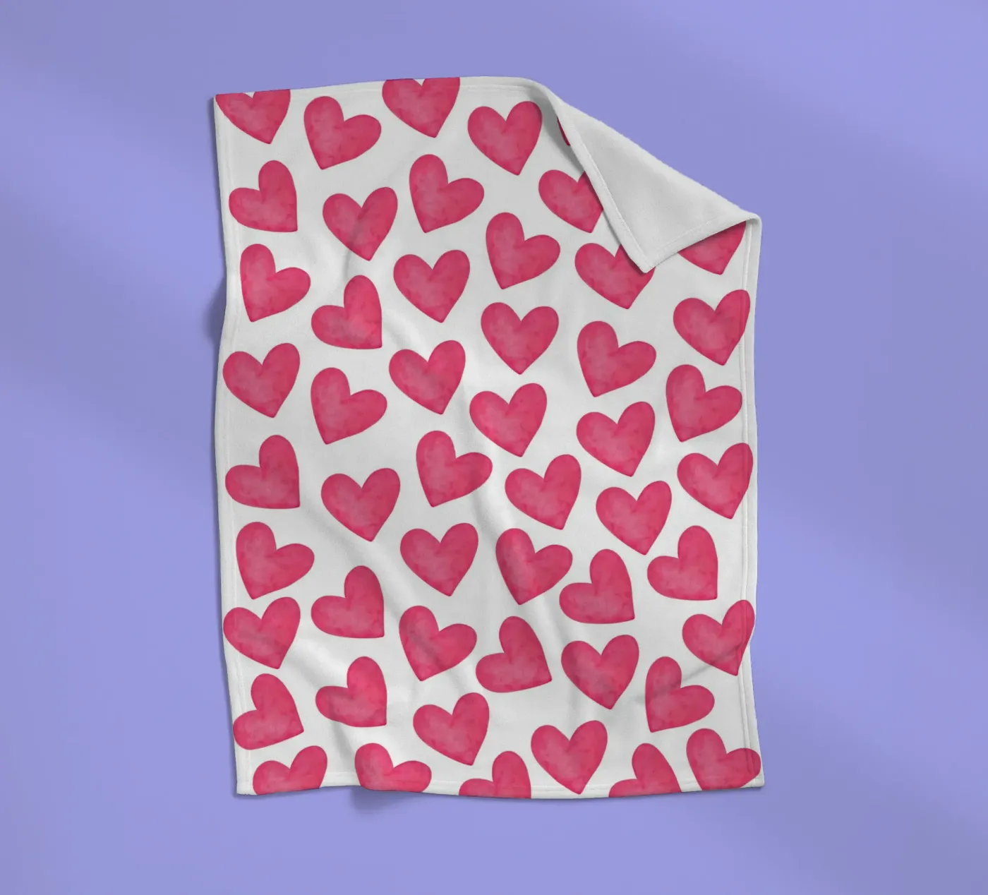 Hearts pattern Fleecedecke von Happypatterns
