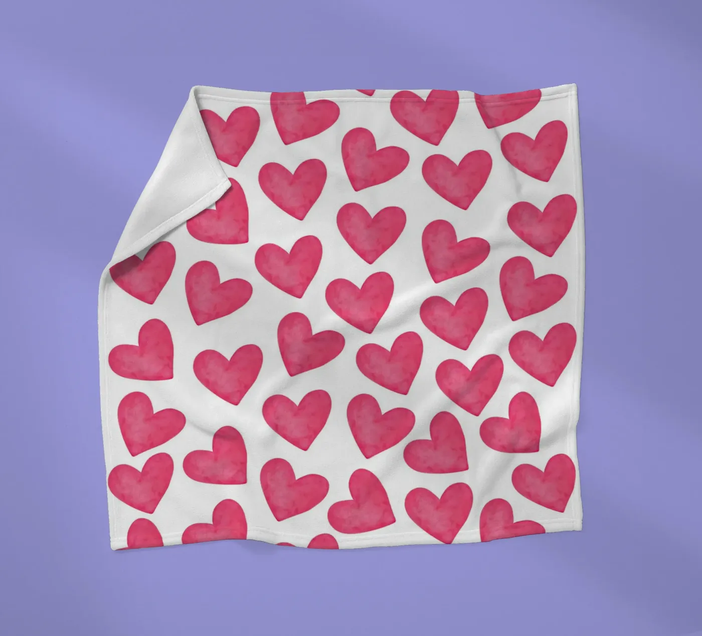 Hearts pattern Fleecedecke von Happypatterns