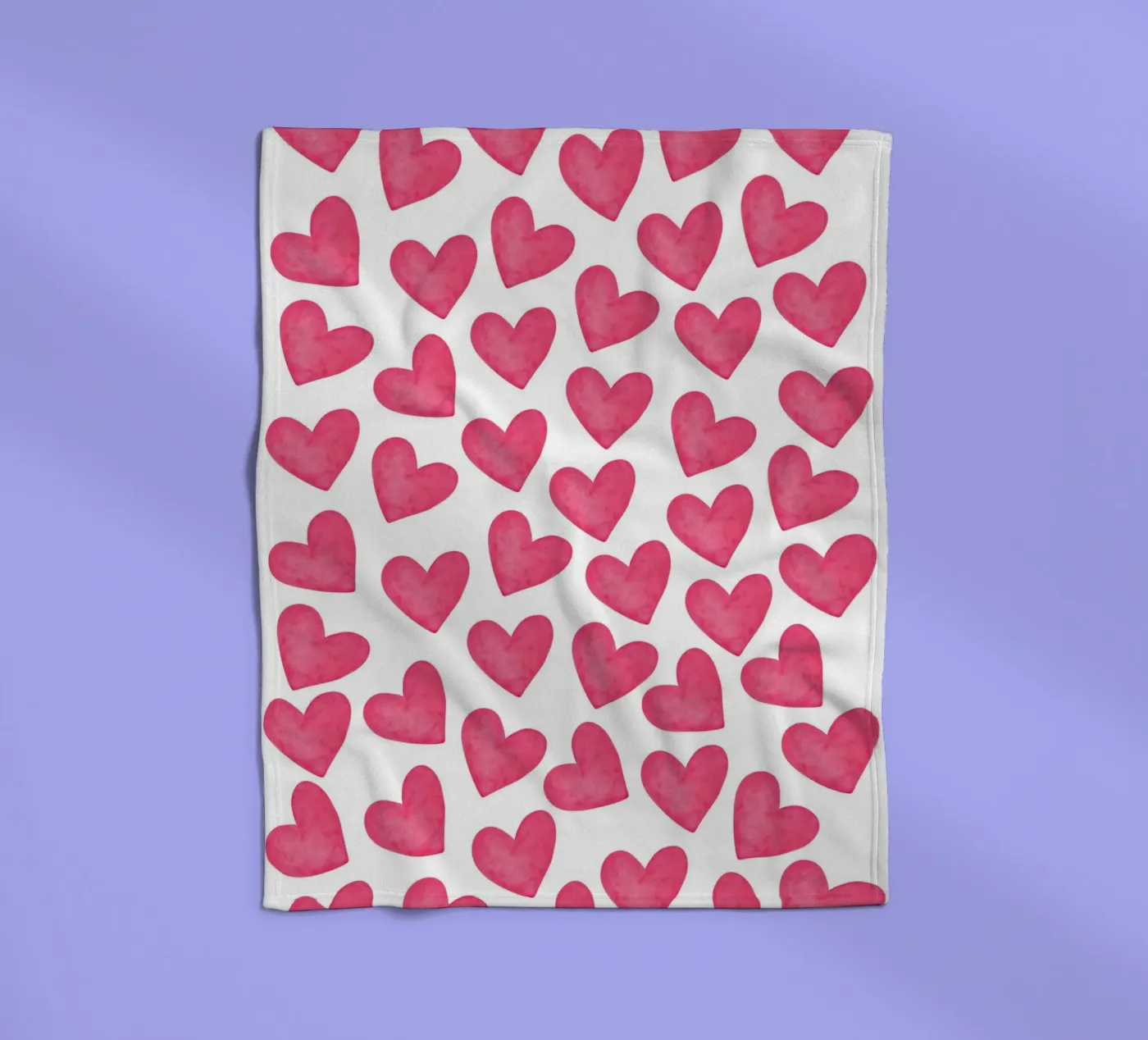 Hearts pattern Fleecedecke von Happypatterns