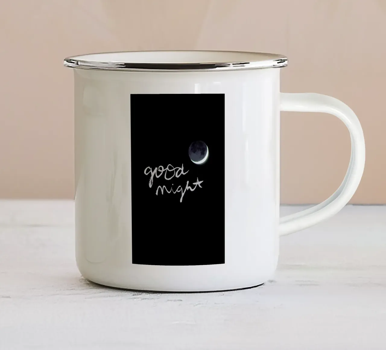 Goodnight tazza in smalto da Dead Language