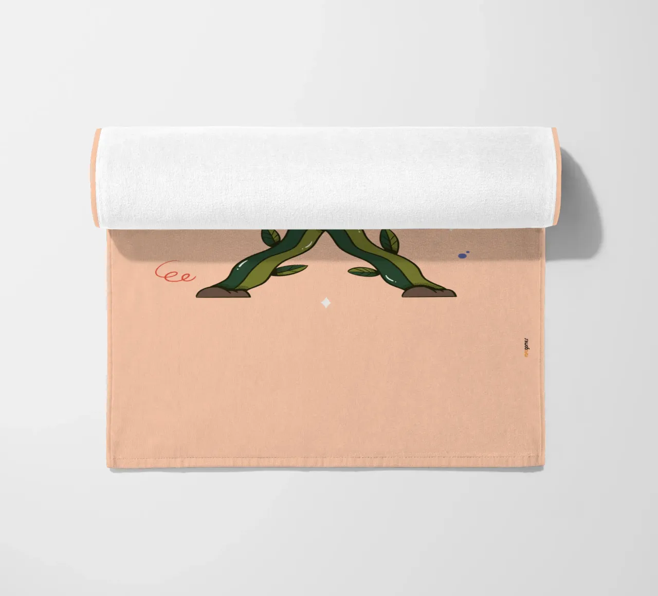Flower X beach towel by Rafa Gomes