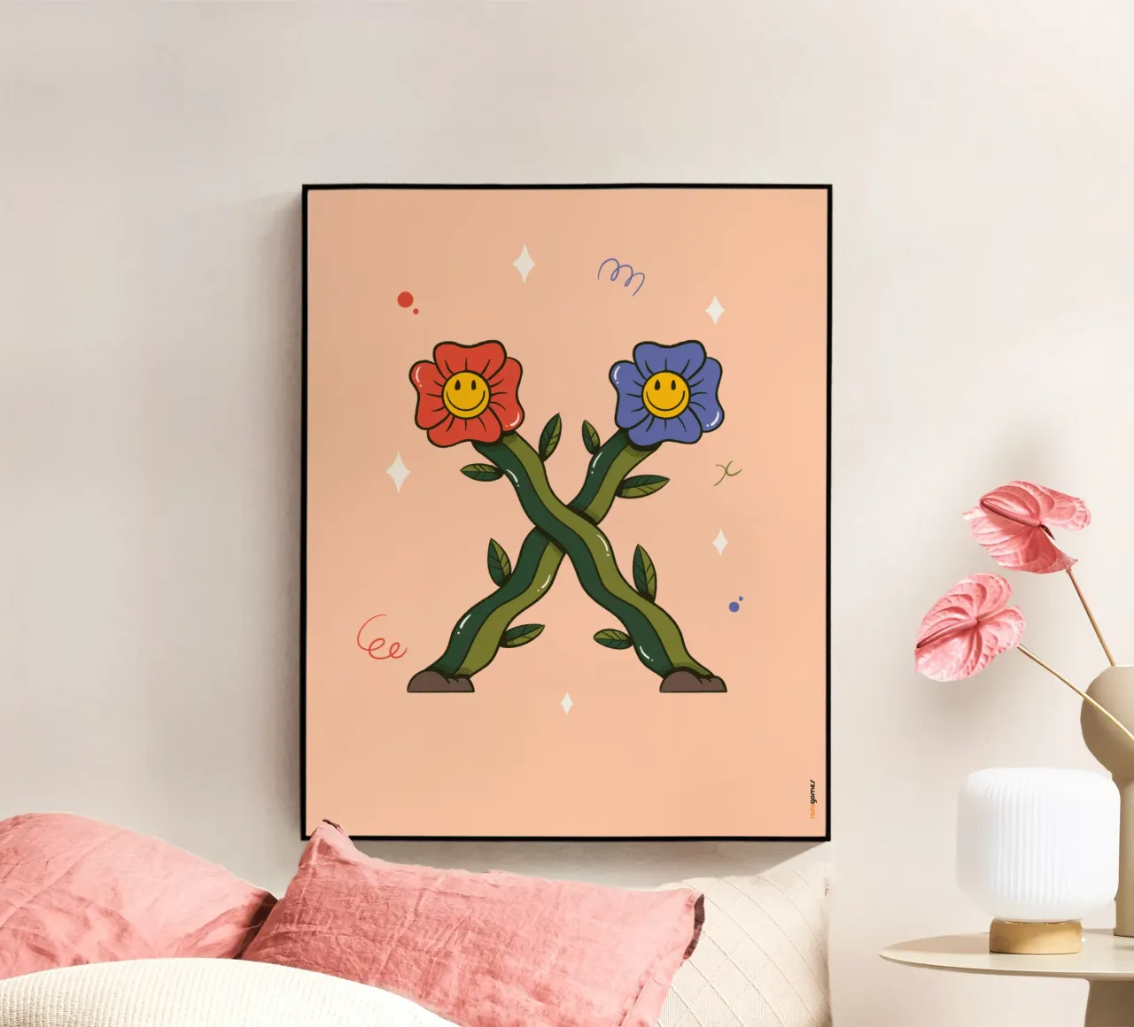 Fiore X plexiglass da Rafa Gomes