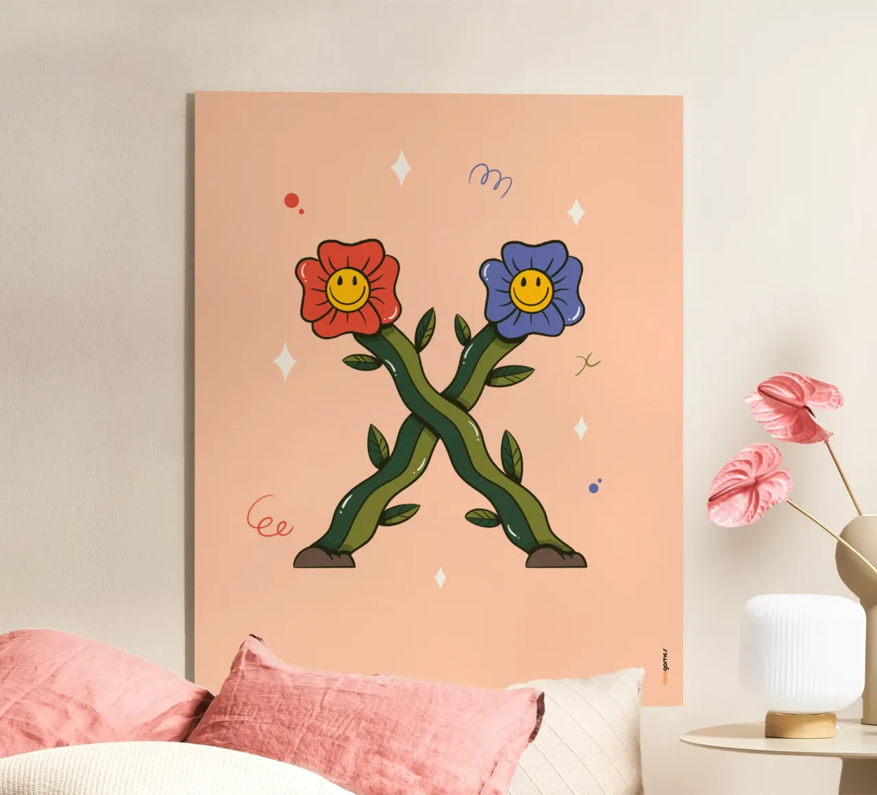 Fiore X plexiglass da Rafa Gomes