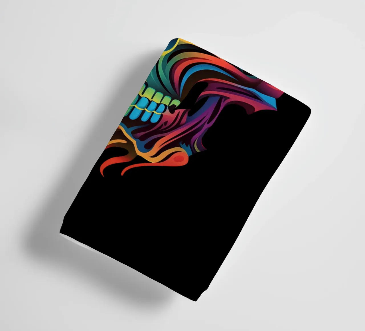 Neon Kirigami-Skull | Day of the Dead trifft Tribal Tattoo towel by Autofocus