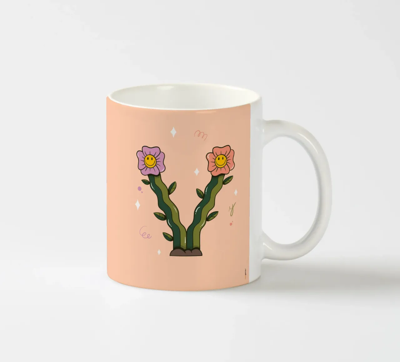 Fiore Y tazza in ceramica da Rafa Gomes