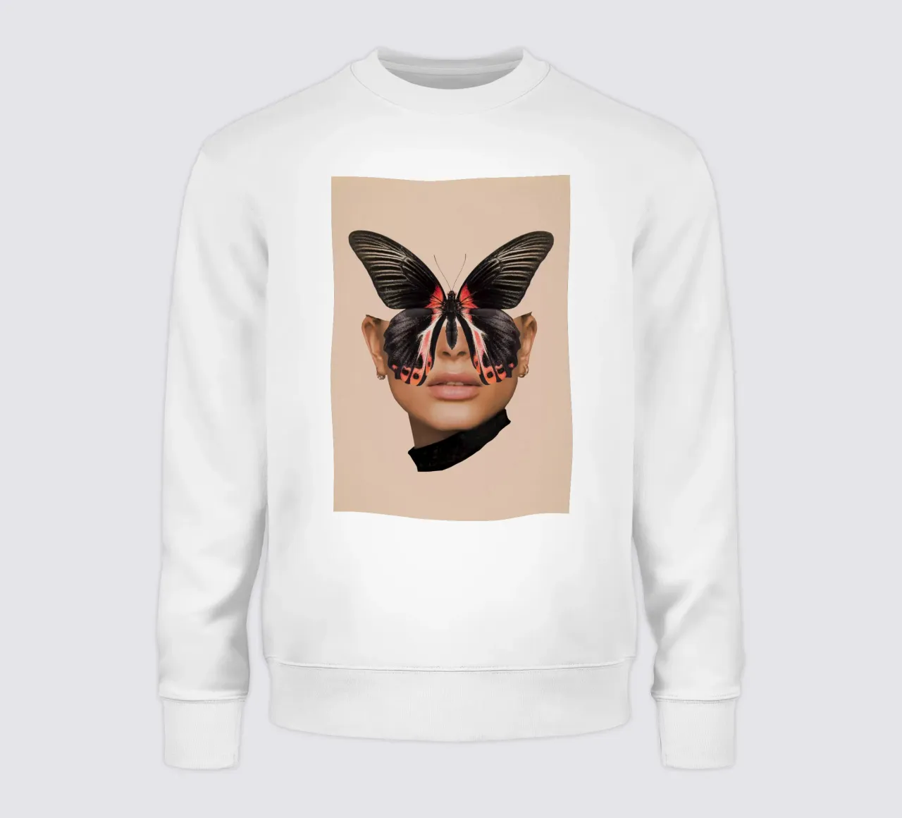 FARFALLA NERA 3 felpa da dada22