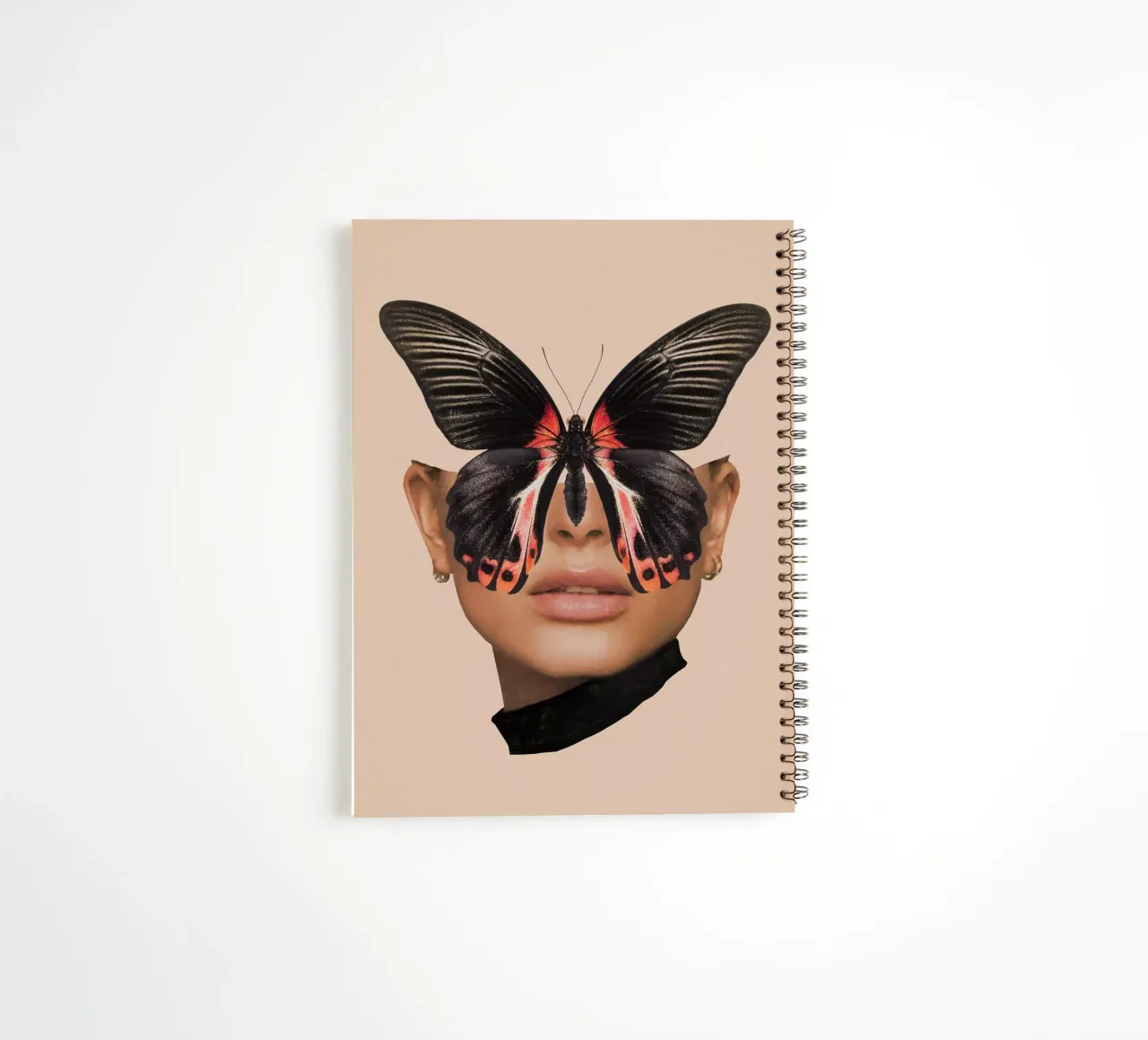 BLACK BUTTERFLY 3 spiral notebook by dada22