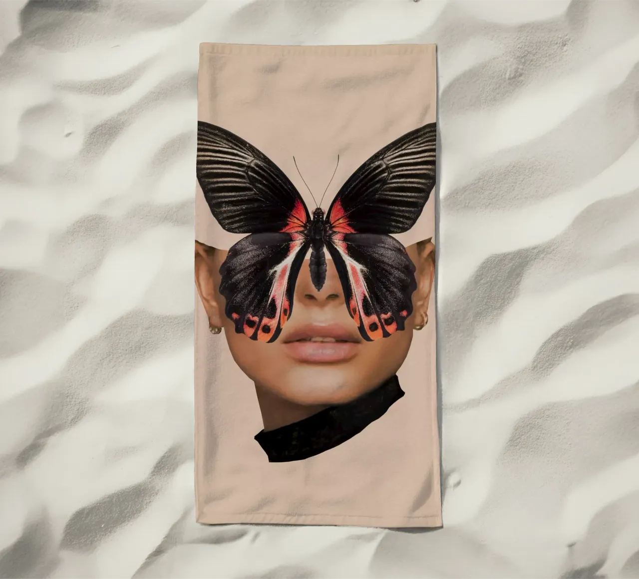 FARFALLA NERA 3 telo mare da dada22