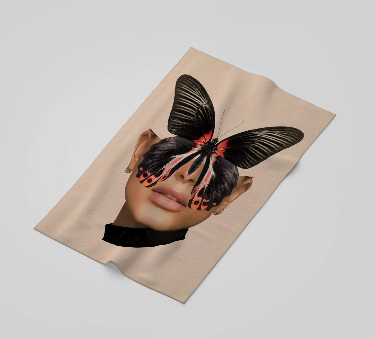 FARFALLA NERA 3 telo mare da dada22