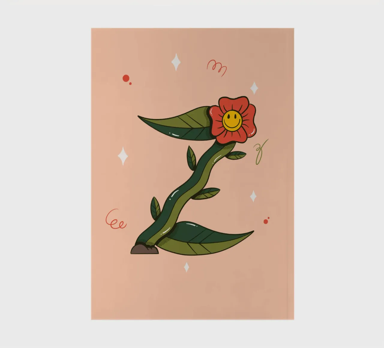 Flower Z notebook by Rafa Gomes