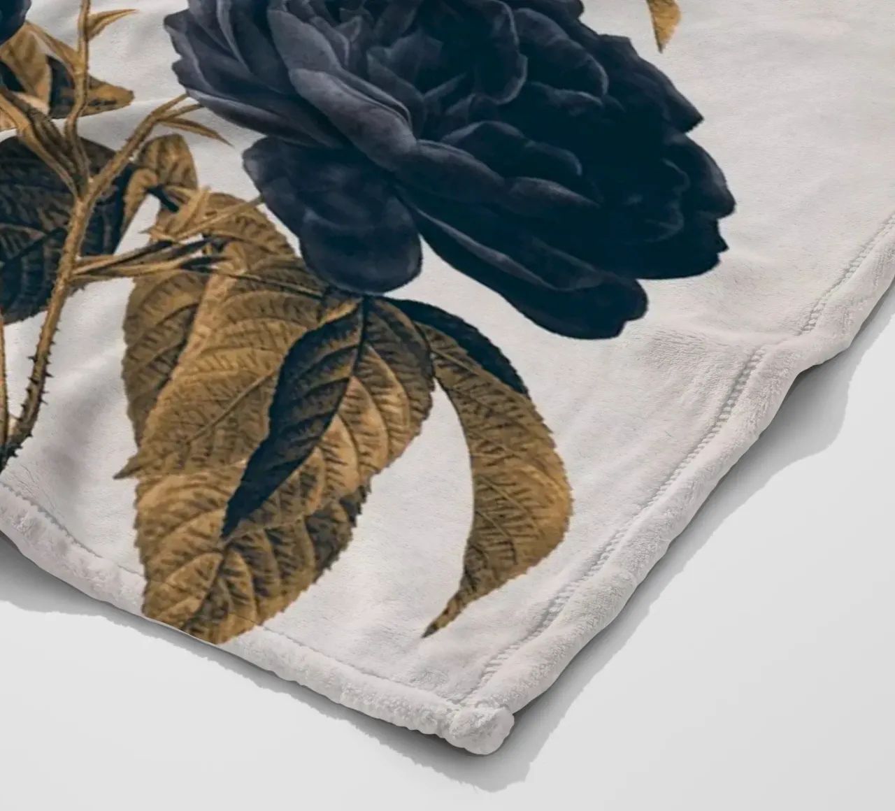 blaue Blumen Fleecedecke von dada22