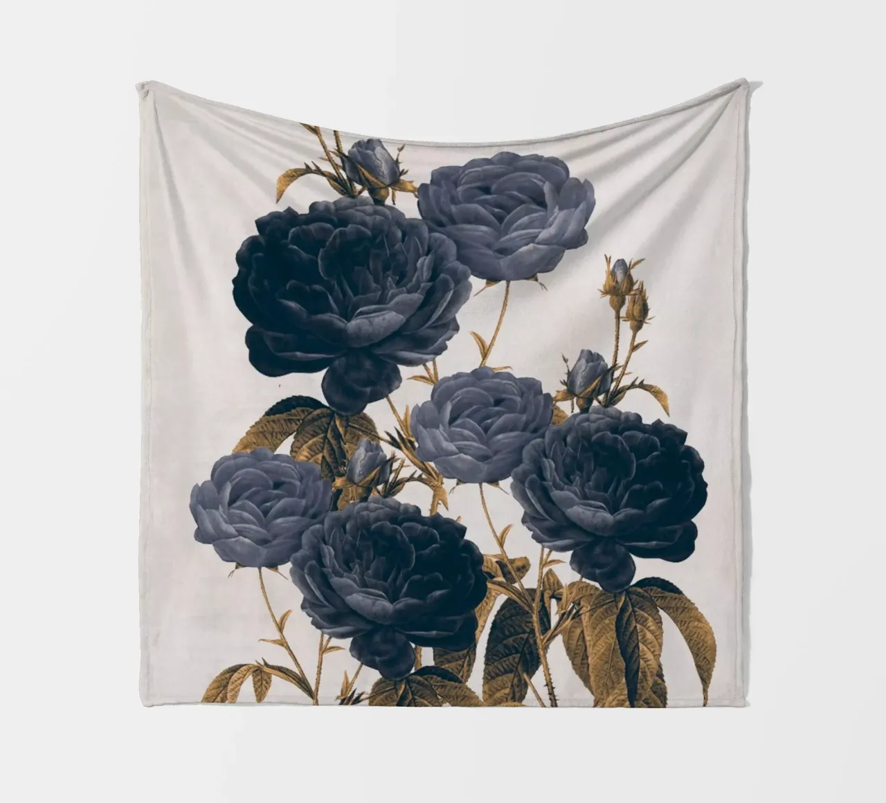blaue Blumen Fleecedecke von dada22