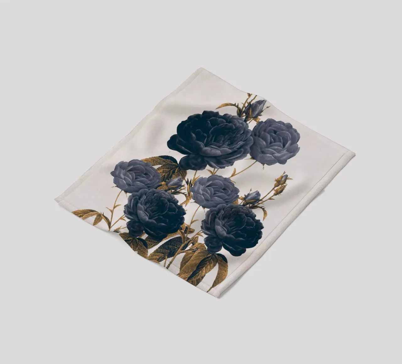blaue Blumen Fleecedecke von dada22