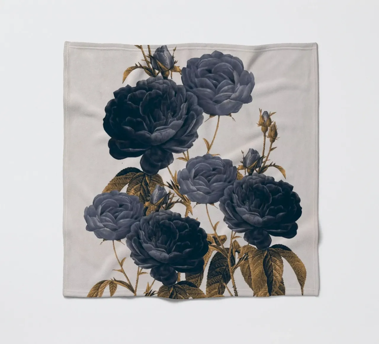blaue Blumen Fleecedecke von dada22