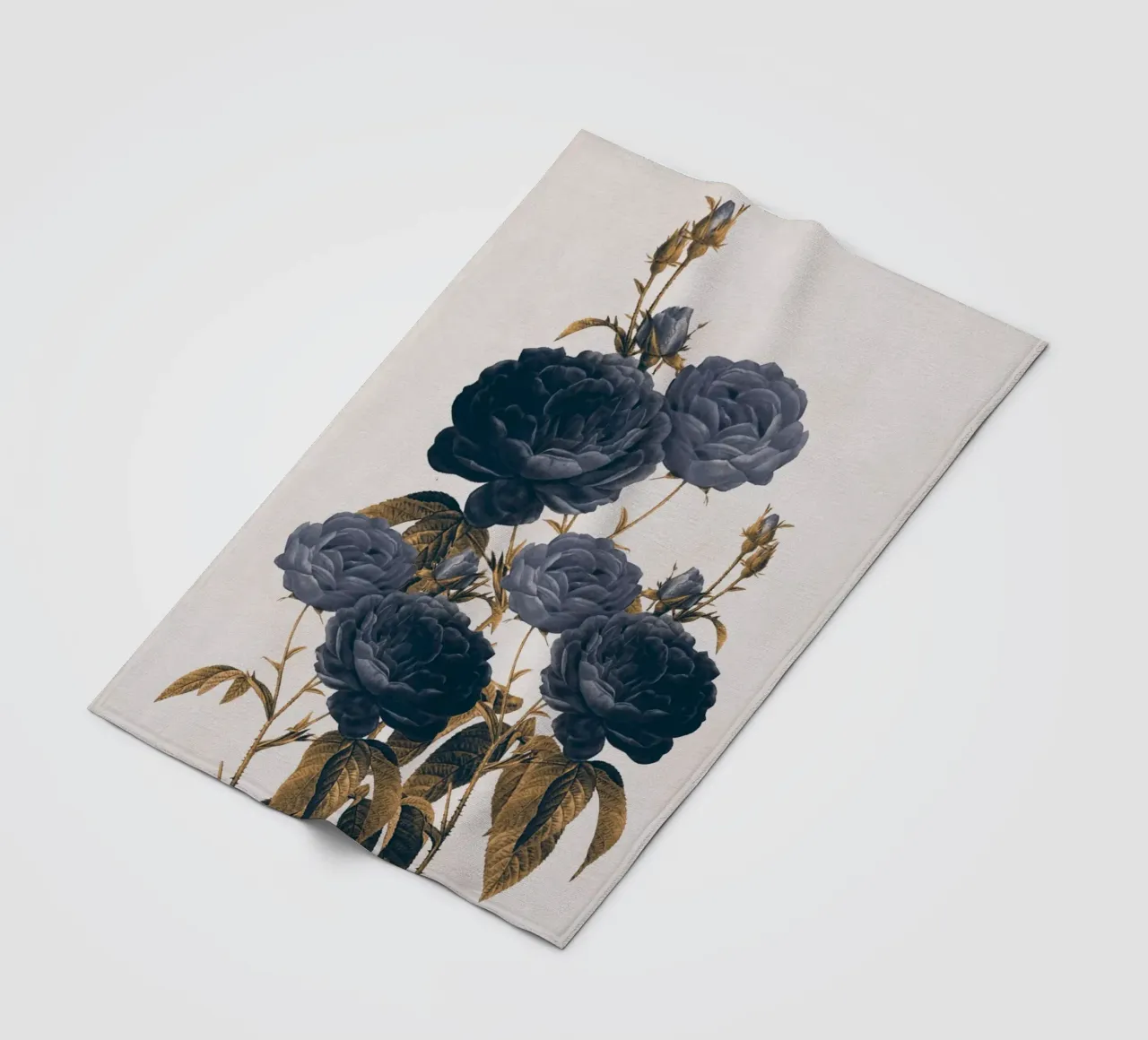 blaue Blumen Fleecedecke von dada22