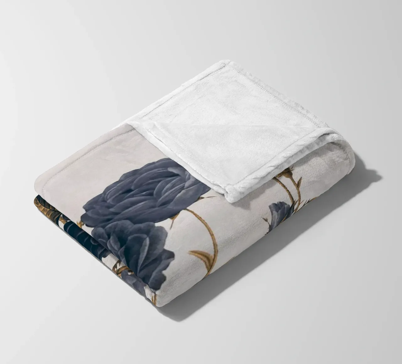 blaue Blumen Fleecedecke von dada22