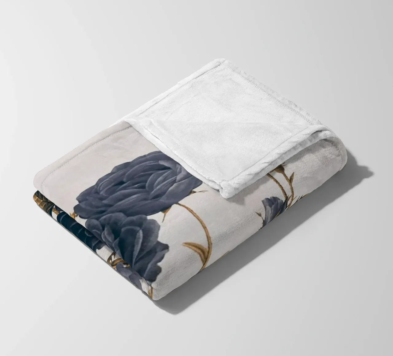 blaue Blumen Fleecedecke von dada22