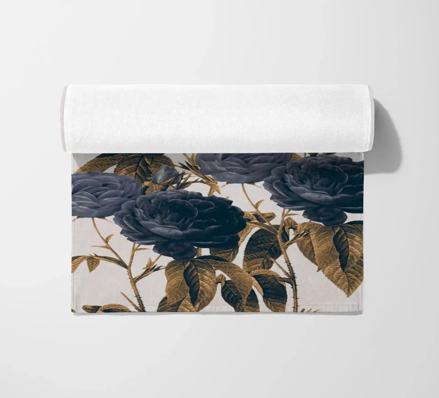 fiori blu telo mare da dada22