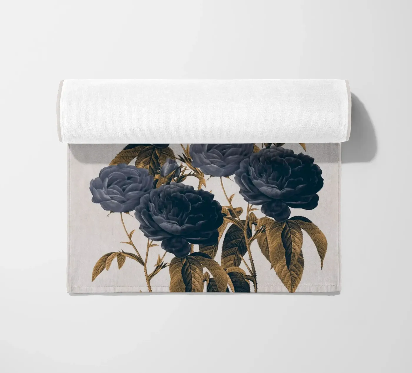 fiori blu telo mare da dada22