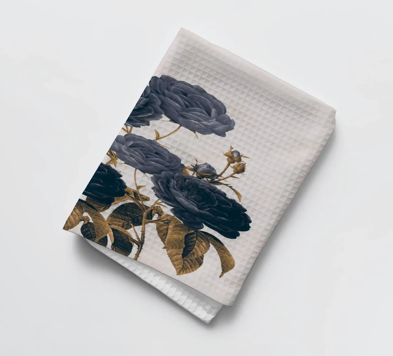 fiori blu canovaccio da cucina da dada22