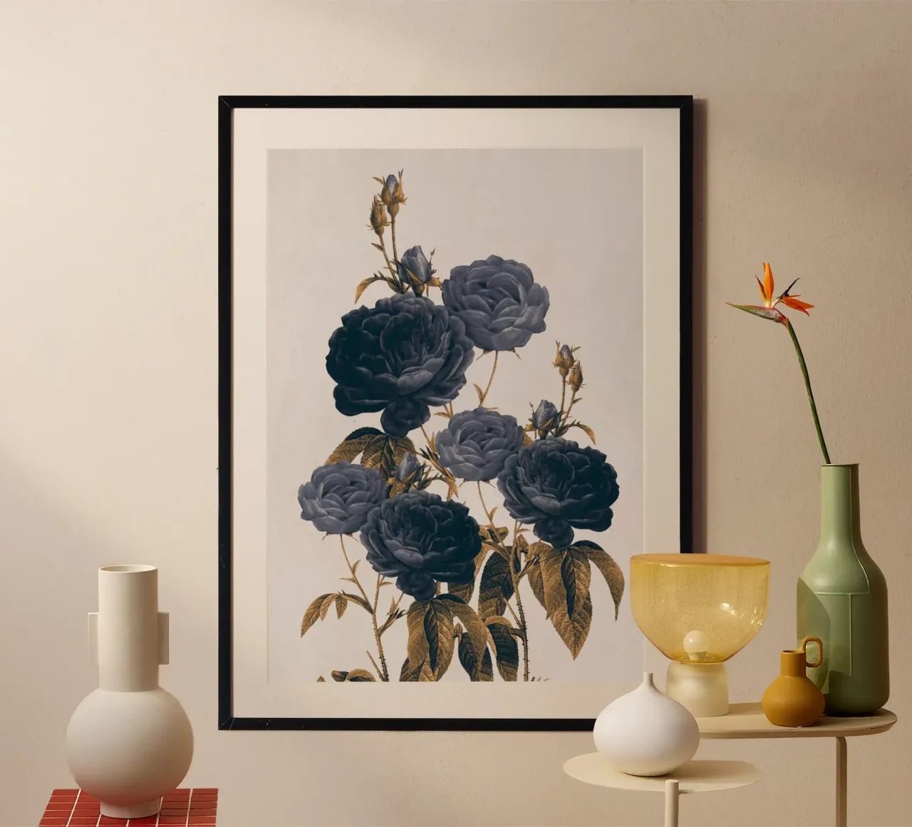 blauwe bloemen hahnemühle van dada22