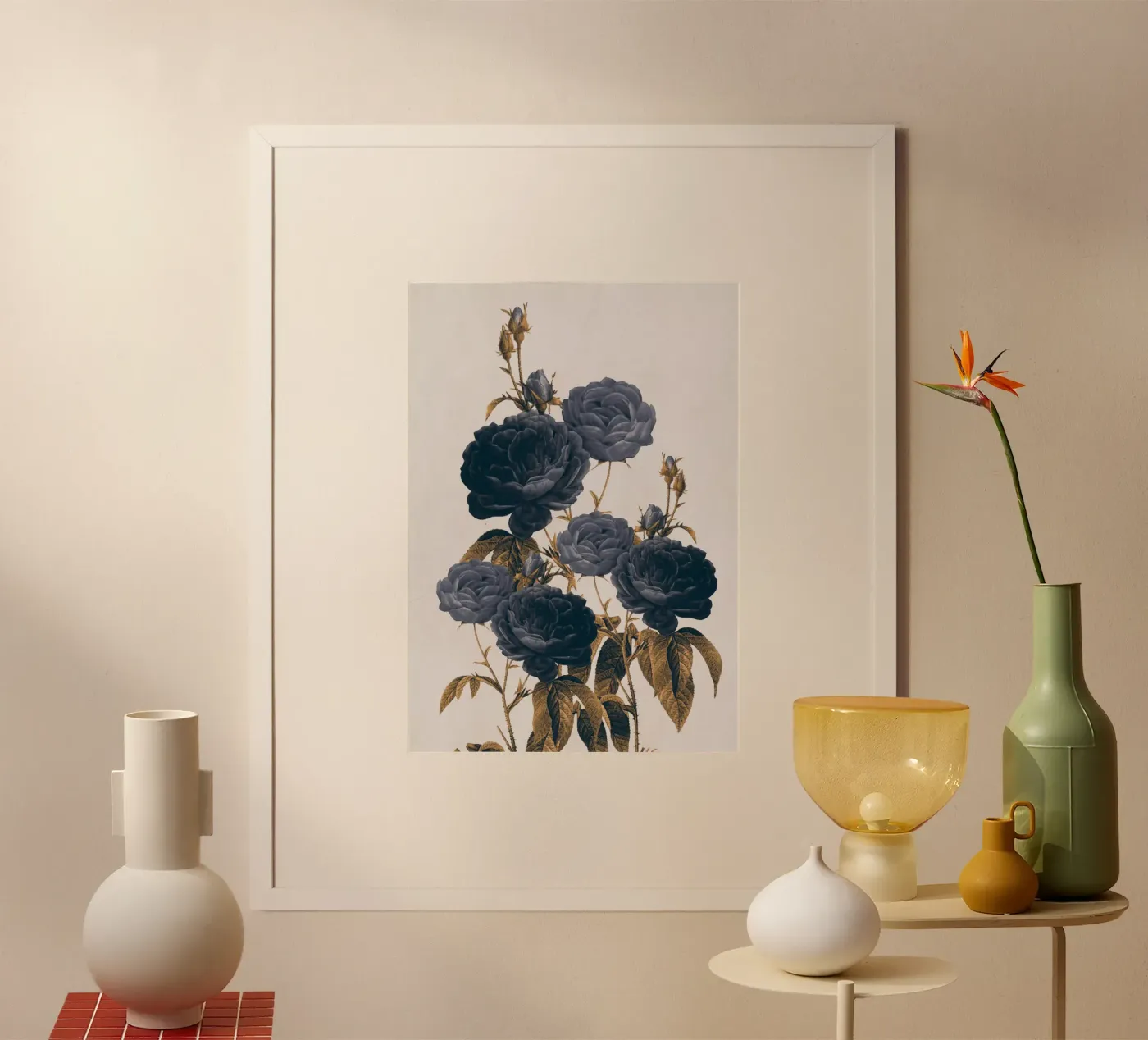 fiori blu poster da dada22