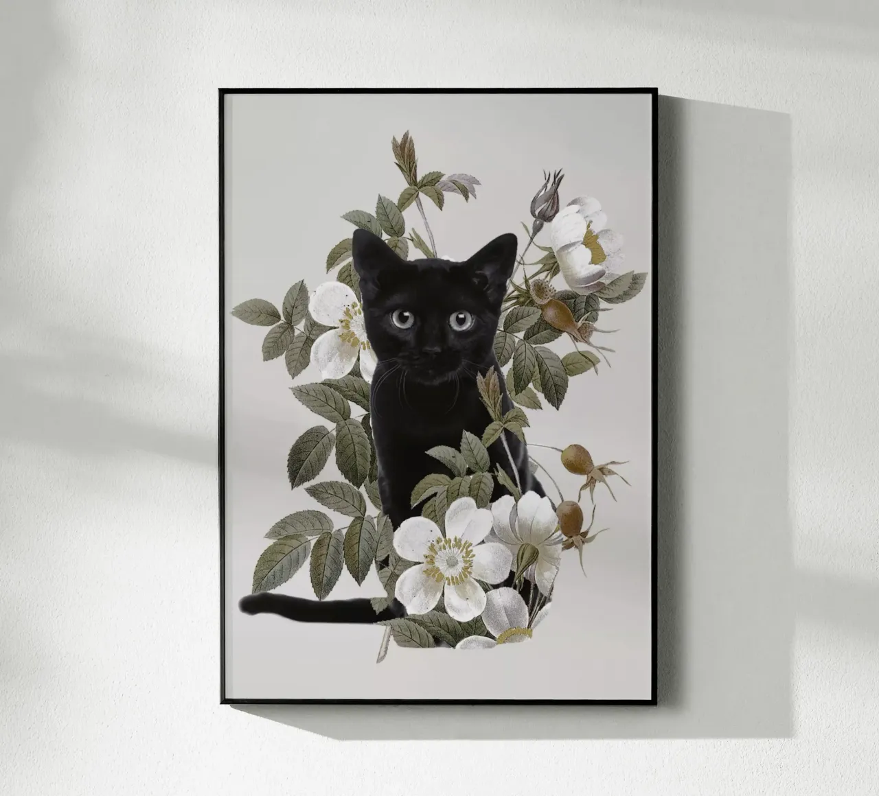 Gatto con fiori plexiglass da dada22