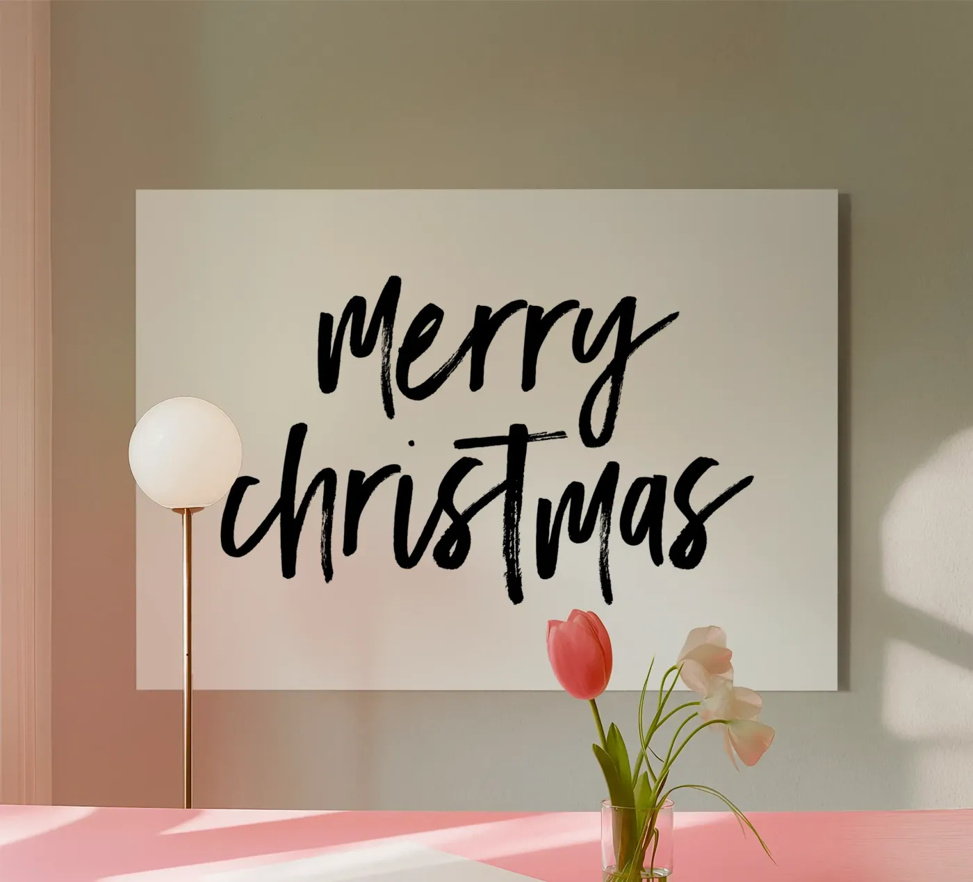 merry christmas plexiglass da moDeern