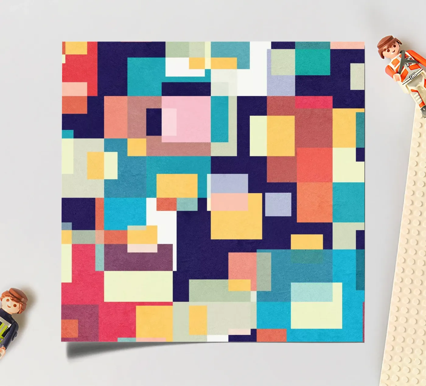 Dancing Squares sticker sheet by Lines Inside