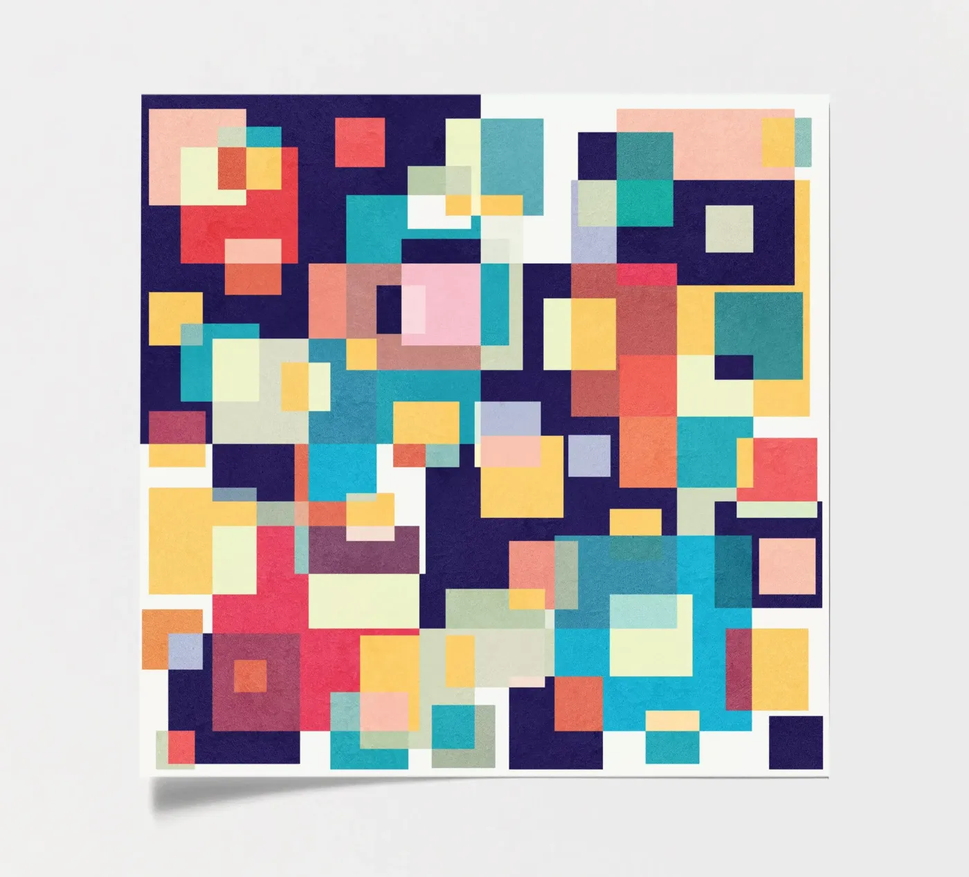 Dancing Squares sticker sheet by Lines Inside