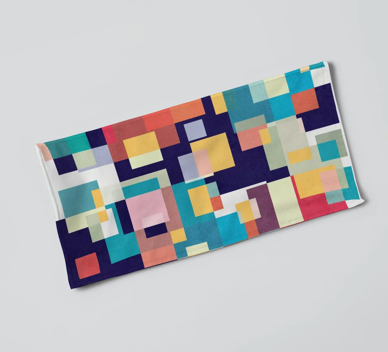 Dancing Squares towel by lovely lines