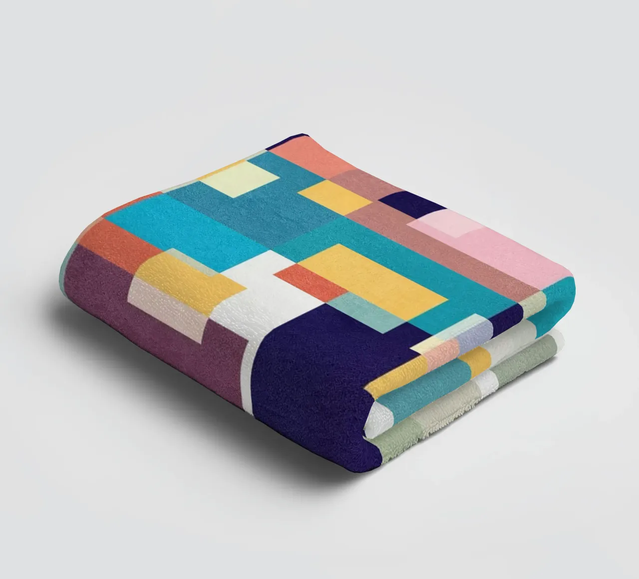 Dancing Squares towel by lovely lines