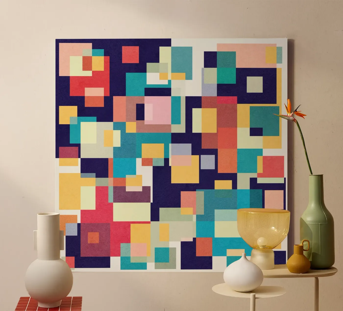 Dancing Squares canvas by Lines Inside