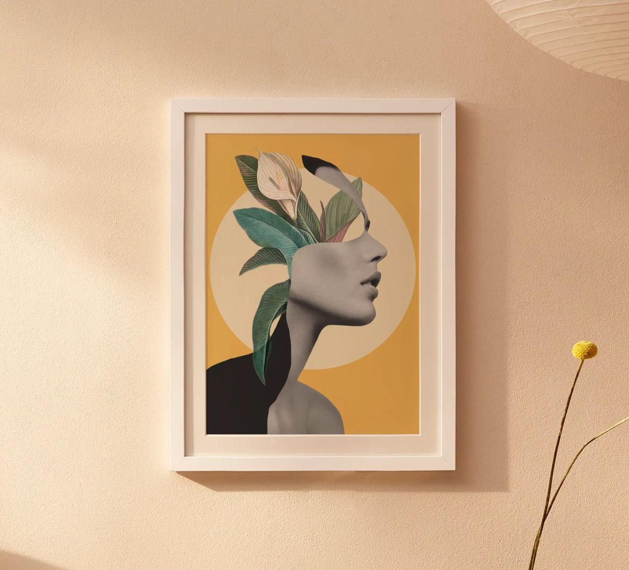 Floral Portrait /collage 3 poster by dada22