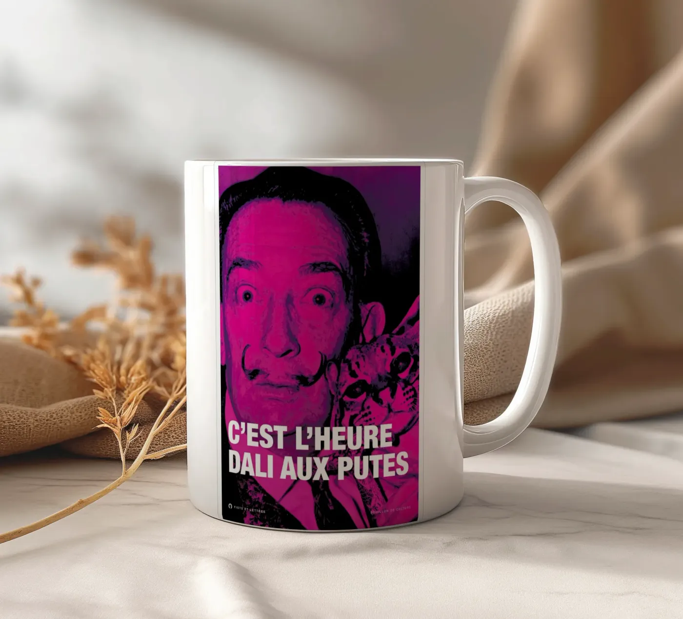 Dali ceramic mug by Fists Et Lettres