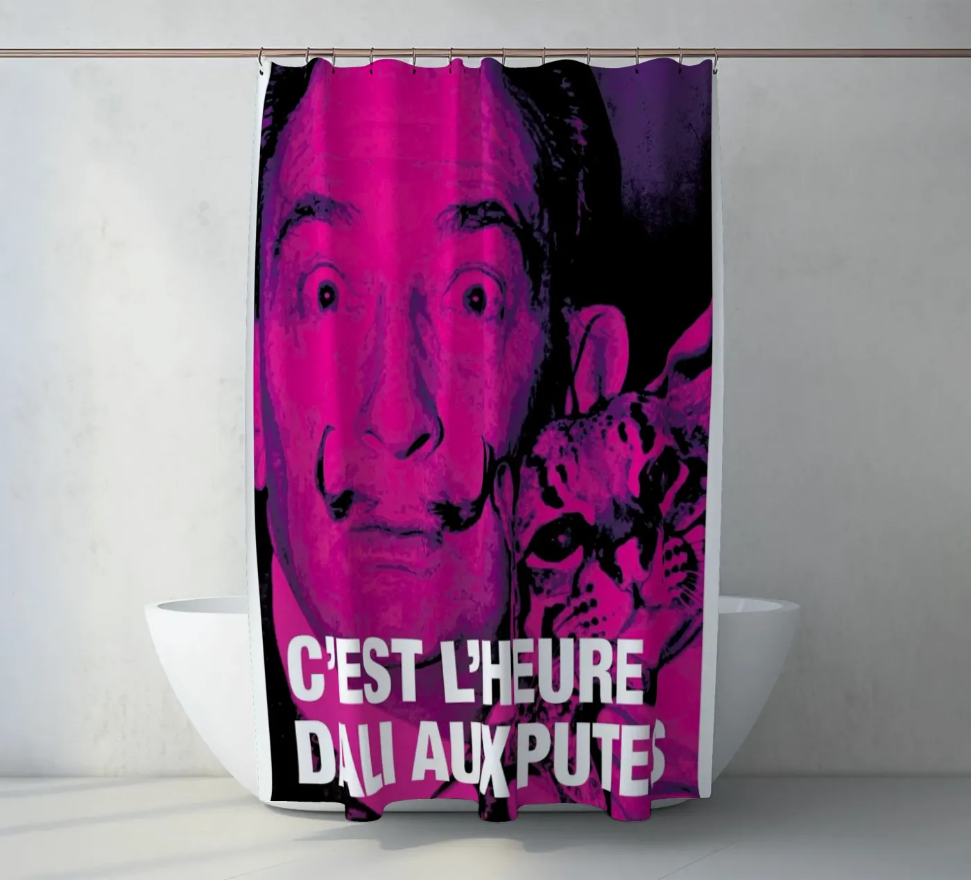 Dali douchegordijn van Fists Et Lettres