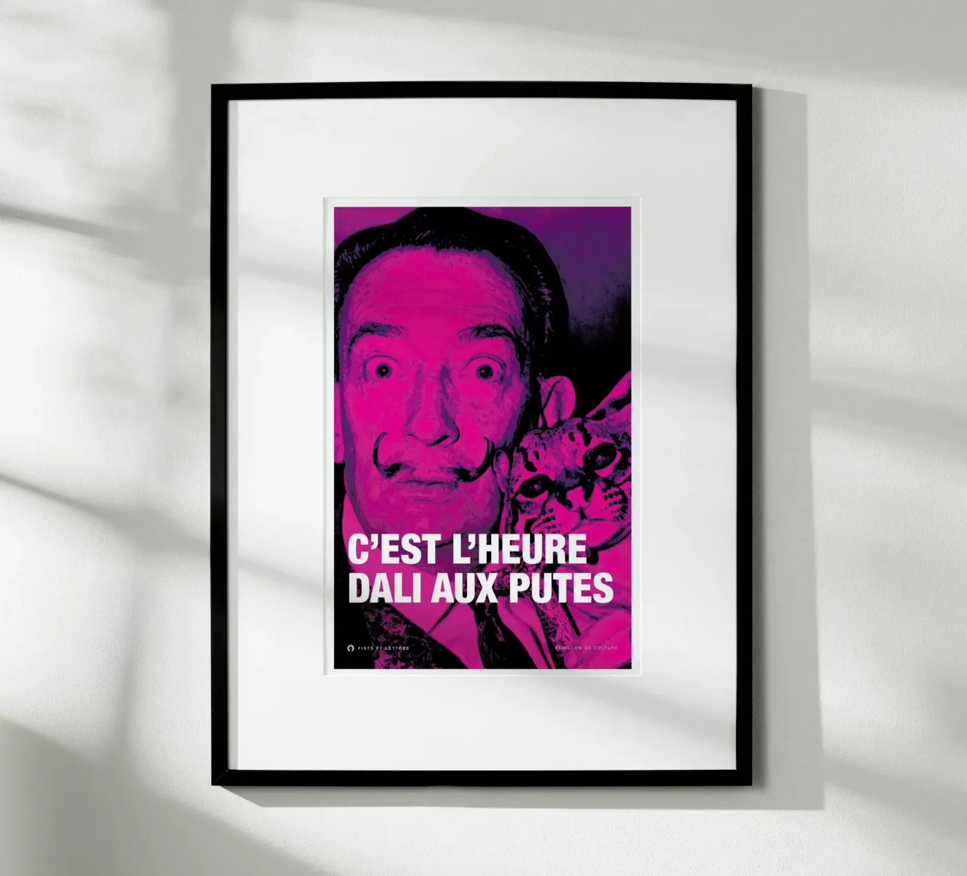 Dali poster de Fists Et Lettres