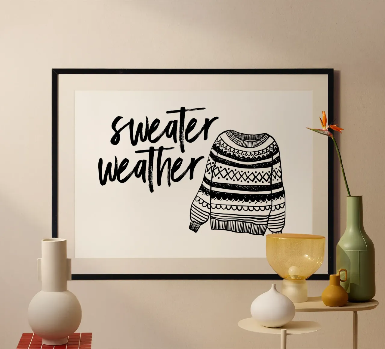 Sweather weather poster da modeern