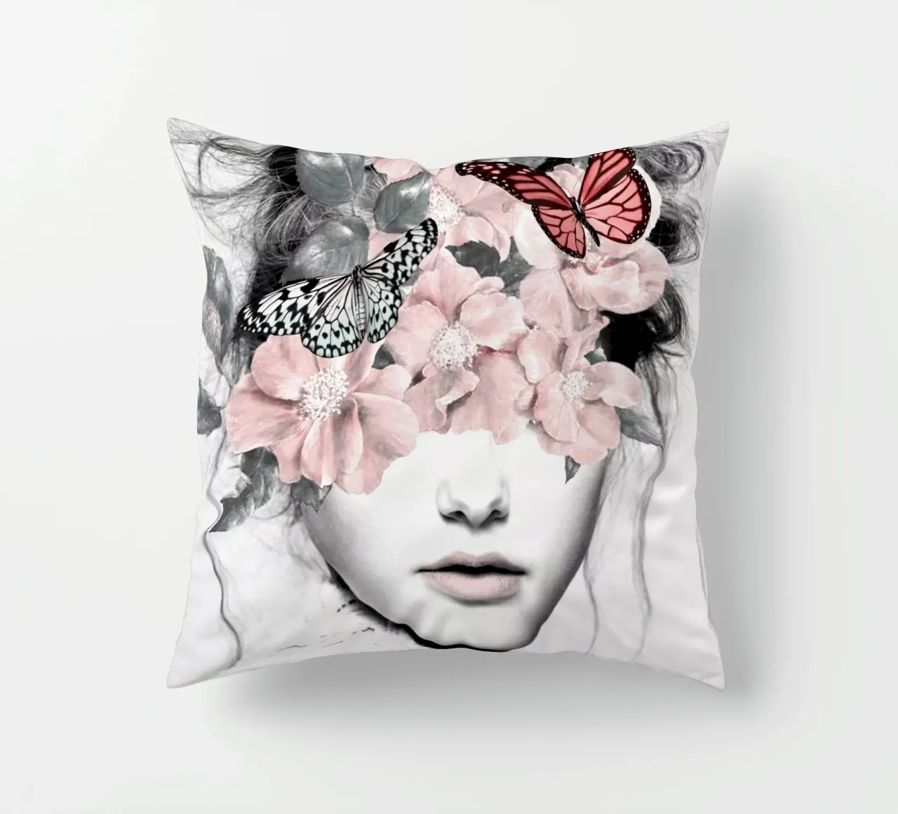 DONNA CON FIORI 10 cuscino da dada22