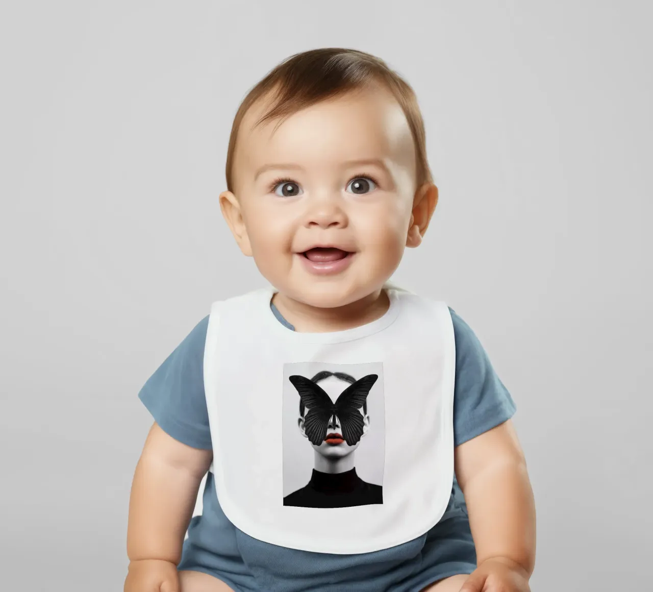 FARFALLA NERA bavaglino da dada22