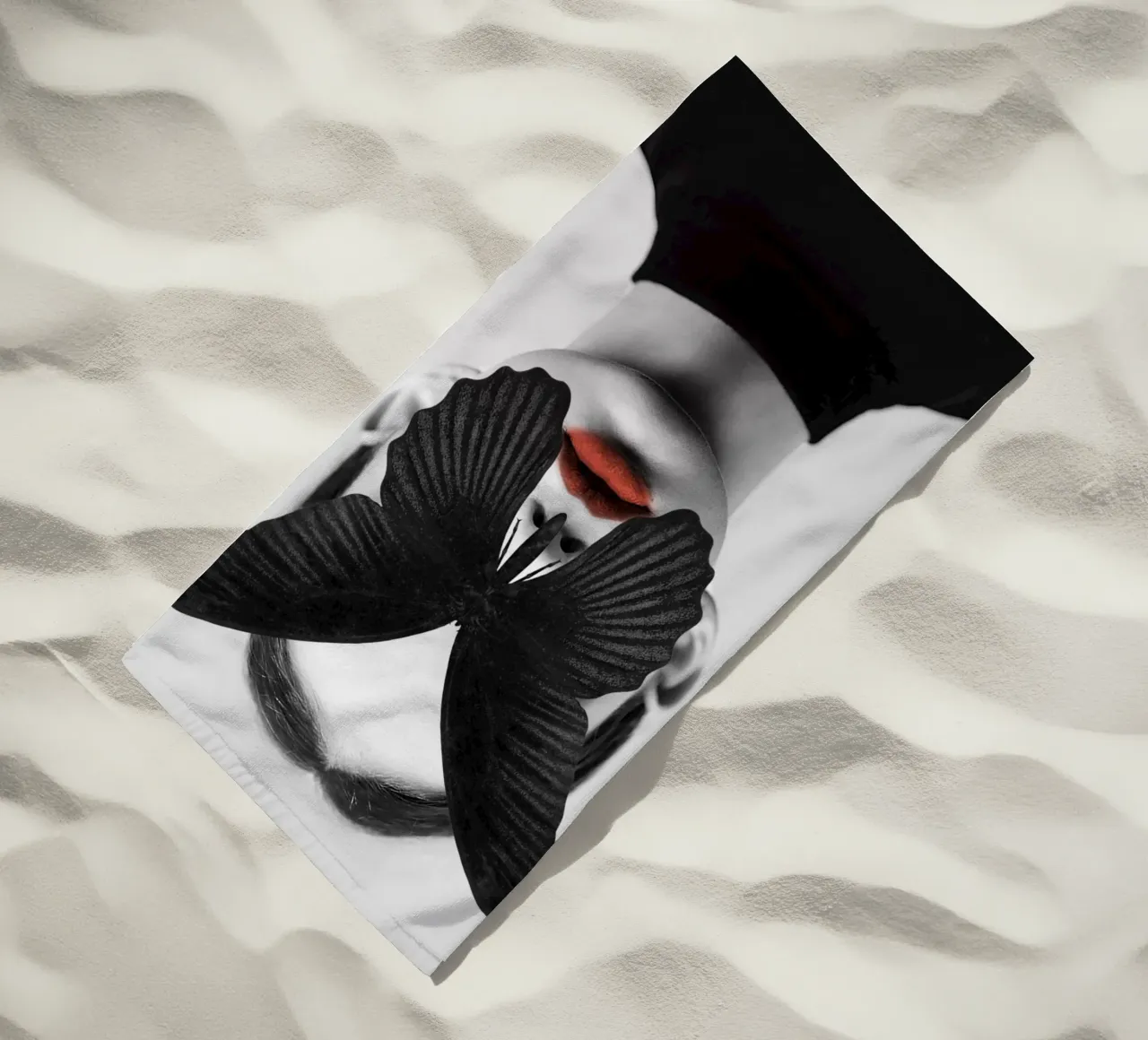 FARFALLA NERA telo mare da dada22