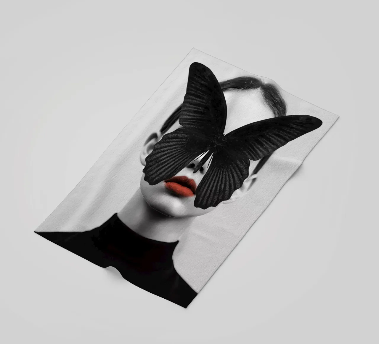 FARFALLA NERA telo mare da dada22